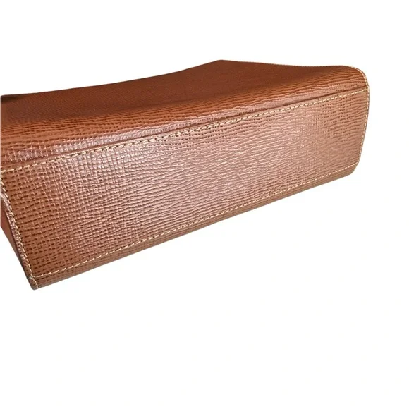 Celine Brown Leather Shoulder Bag with Gold Accent - Picture 5 of 6